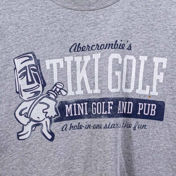 Abercrombie & Fitch Tiki Golf T-Shirt A Hole In One Starts The Fun XL Y2K Banned - Picture 3 of 9